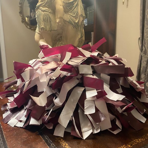 Other | Pom Poms Maroonwhite | Poshmark